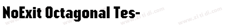 NoExit Octagonal Tes字体转换